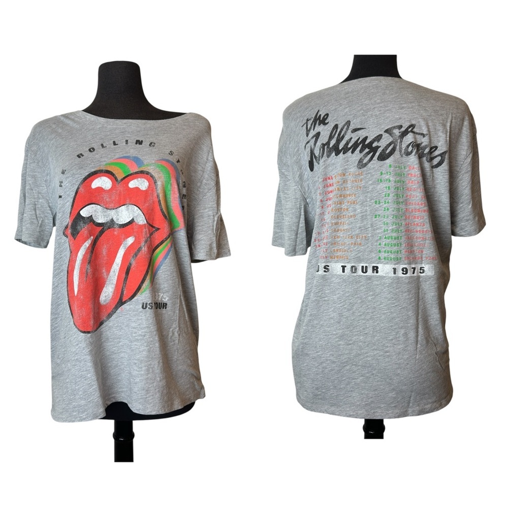 Rolling Stones Bravado Tee – 1975 Tour of the Americas Graphic Shirt SZ Large